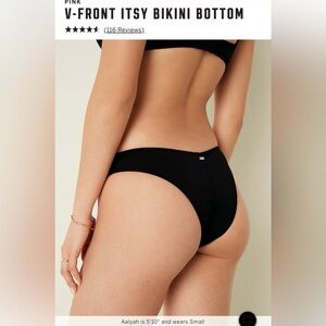 Victoria's Secret XXL Black V-Front Bikini Bottom
